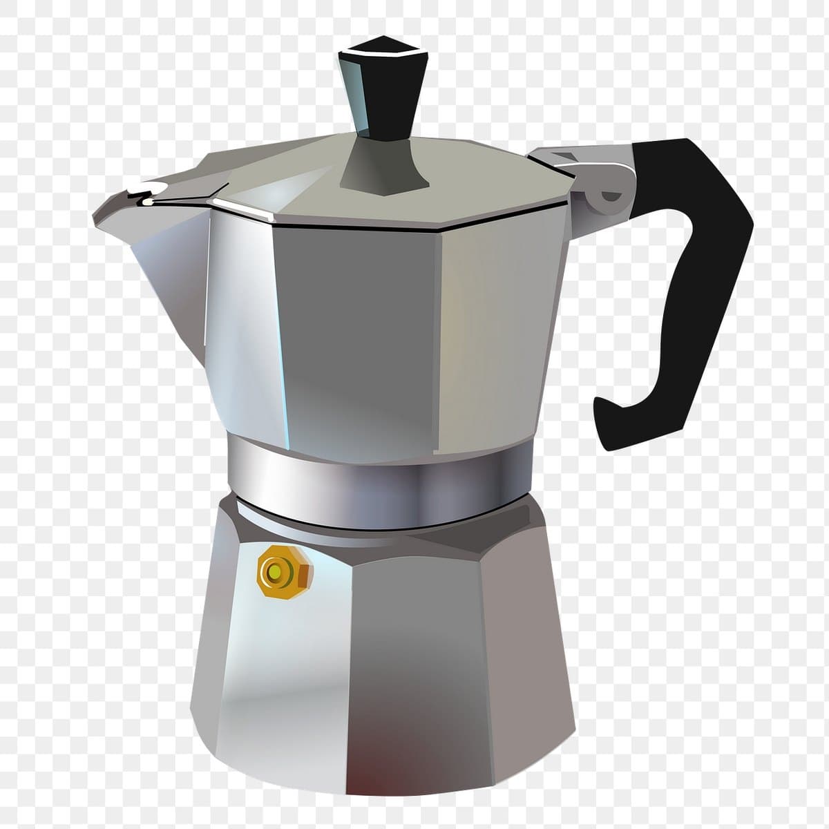 Cafetera italiana de aluminio, 6 tazas